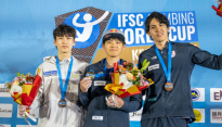 스포츠클라이밍 이도현, 월드컵 1차 대회 볼더 종목 은메달